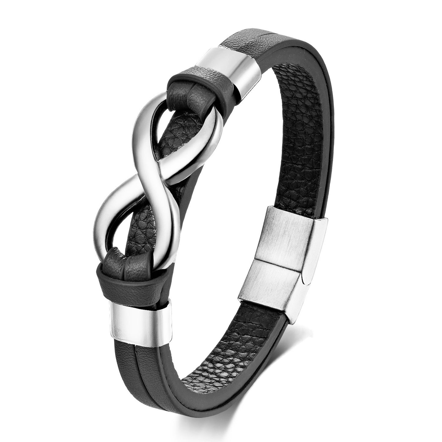 Leather Fashion Trend Words Infinite Symbol Bracelets