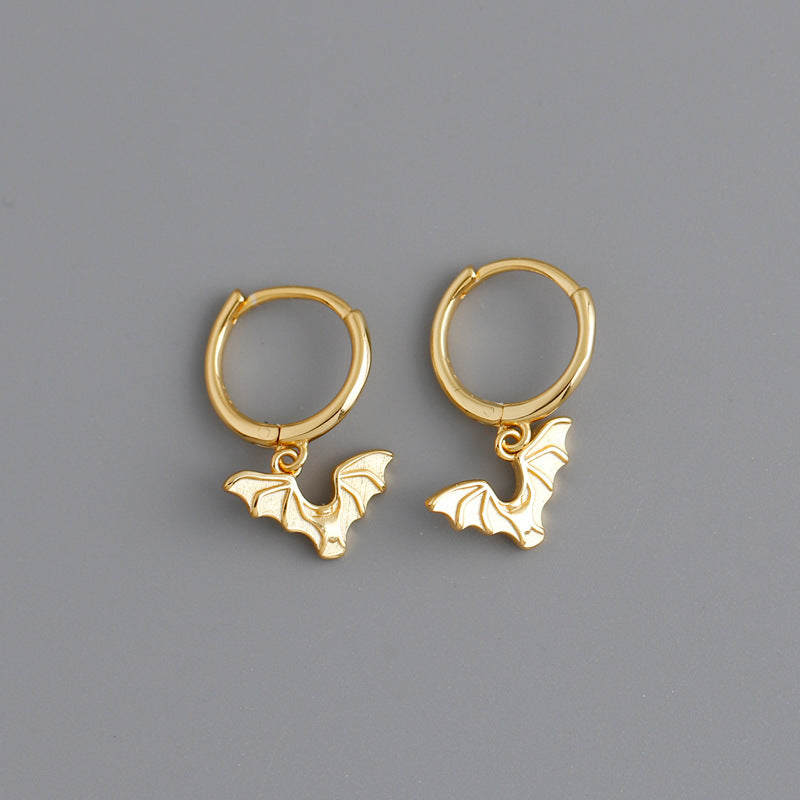 National Sterling Sier Personalized Fashion Bat Earrings