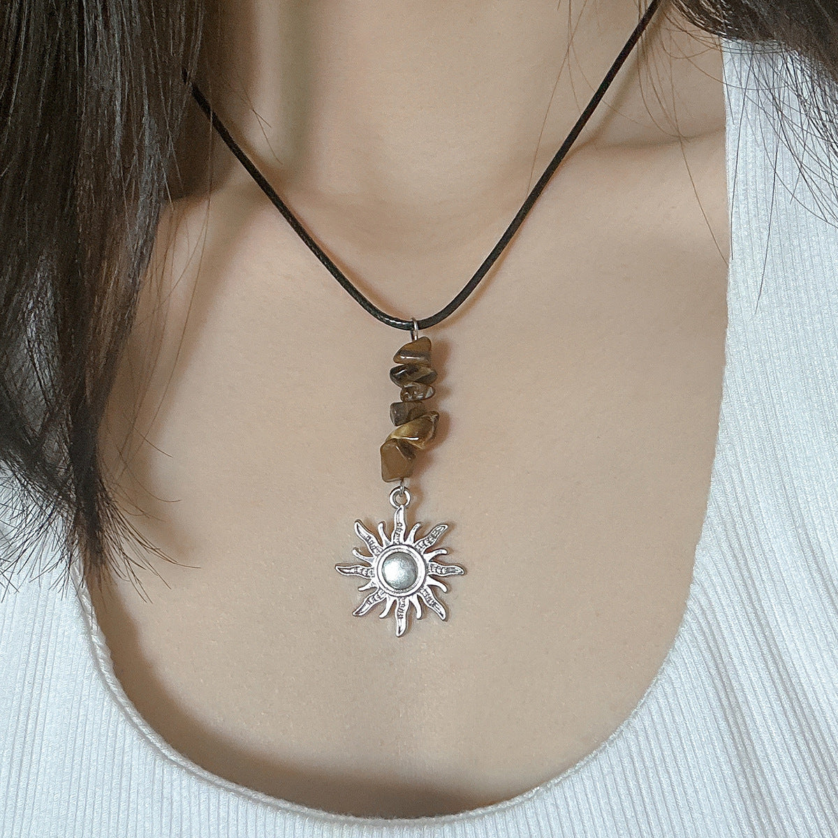 Ornament Vintage Ethnic Style Star Moon Female Necklaces