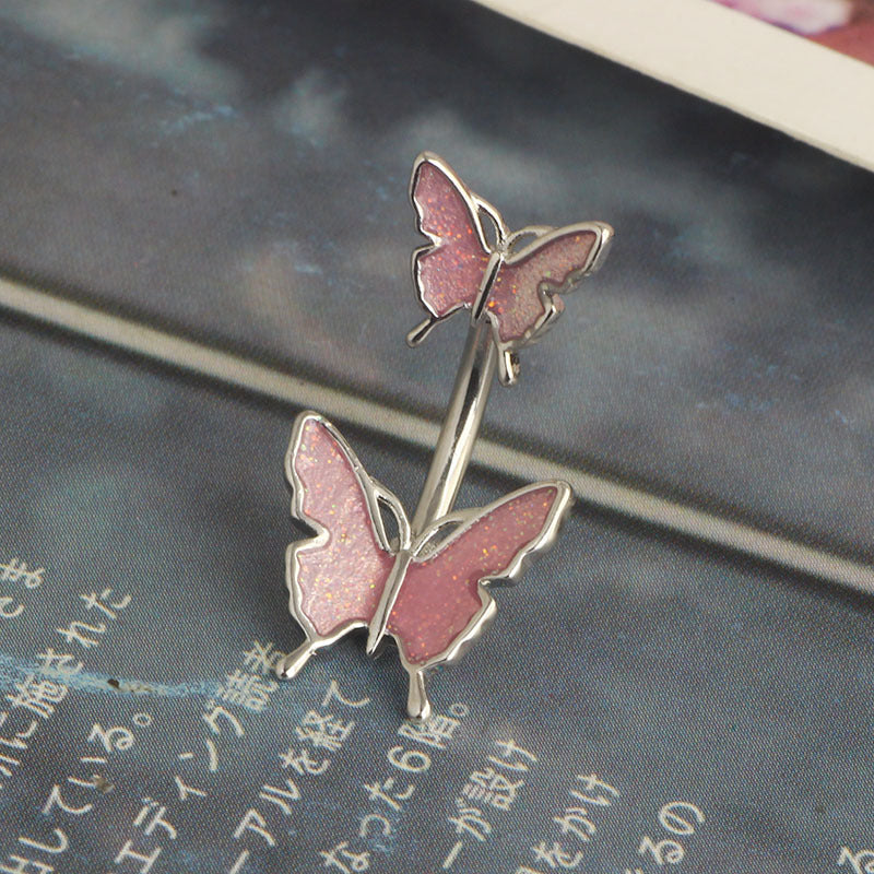 Stainless Steel Glaze Flowers Butterfly Bee Earrings