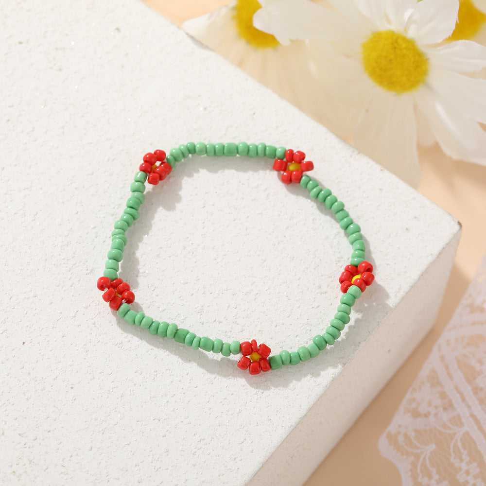 Women's Bead Elastic String Beaded Bohemian Beach Vacation Bracelets