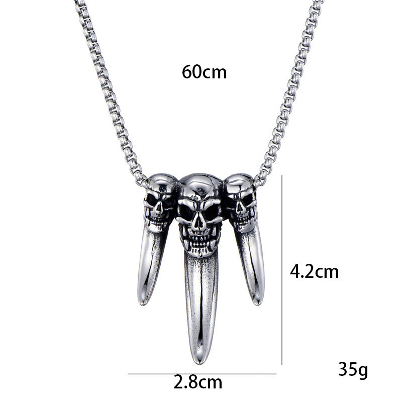 Skull Demon Mask Killer Sweater Sickle Death Stainless Necklaces