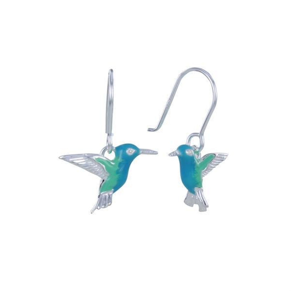 Oil Dripping Hummingbird Bird Fashion Retro Characteristic Rings