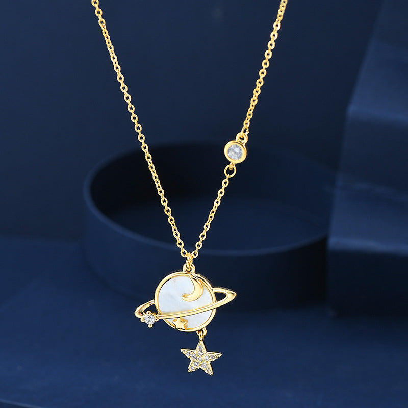 Plating Temperament Clavicle Chain Female Niche Design Necklaces
