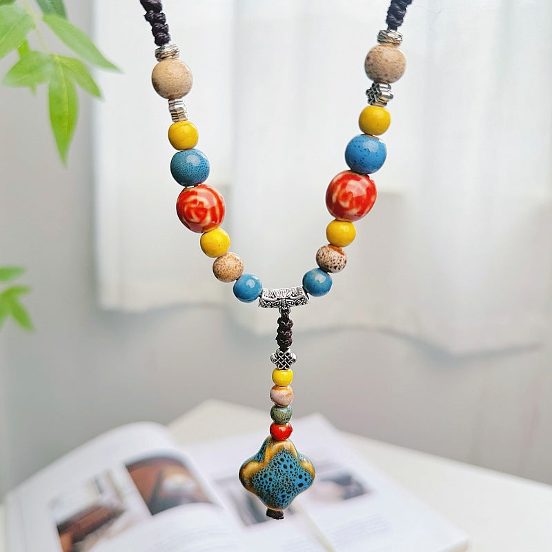 Style Antique Sweater Chain Long Adjustable Necklaces