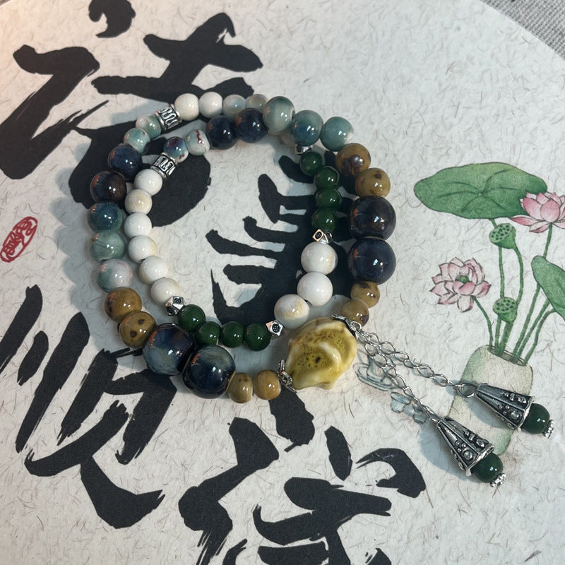 Niche Retro Chinese Beaded Handmade Stall Bracelets