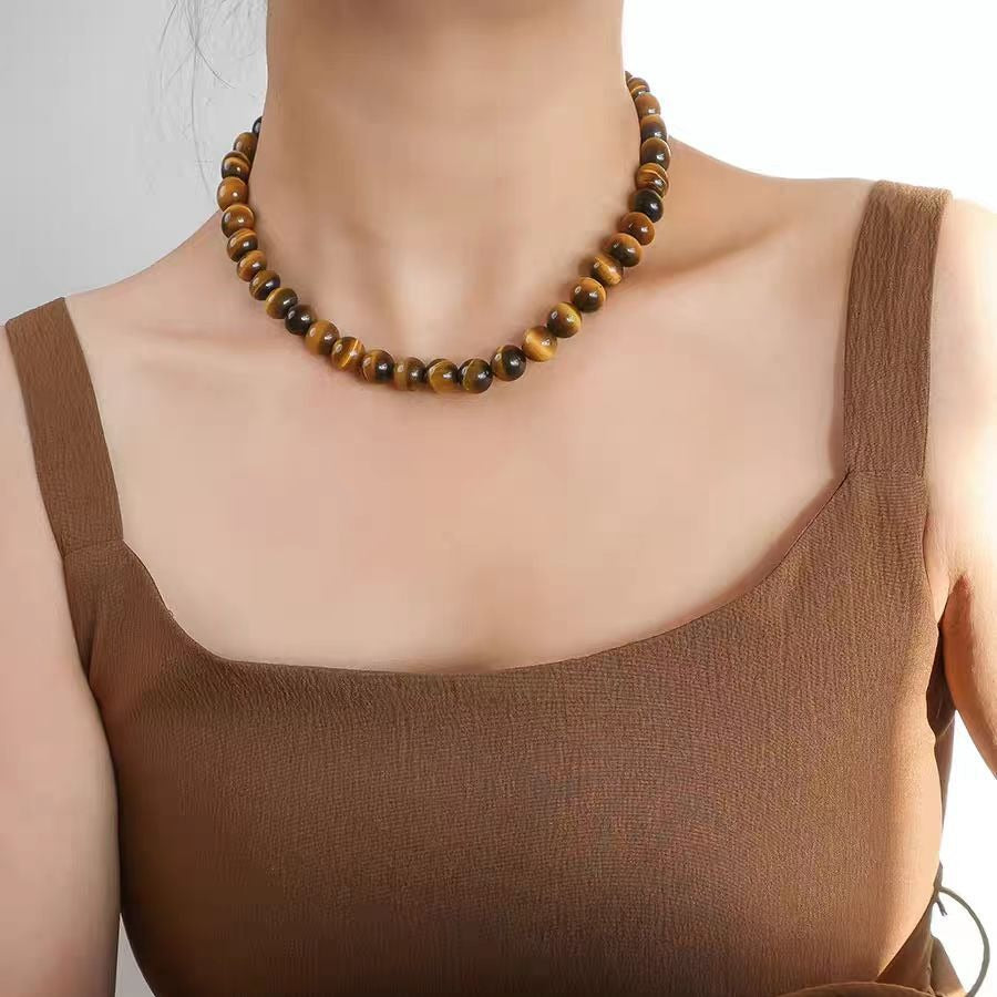 Women's Beaded Chinese Retro Clavicle Chain Sweater Necklaces