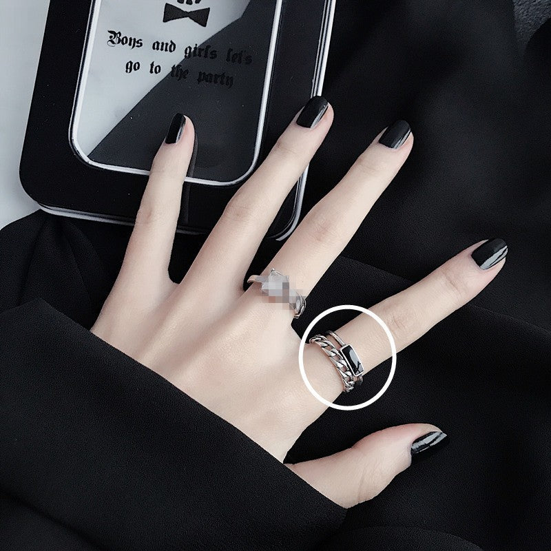 Women's More Than Ornament For Minority Elastic String Small Rings