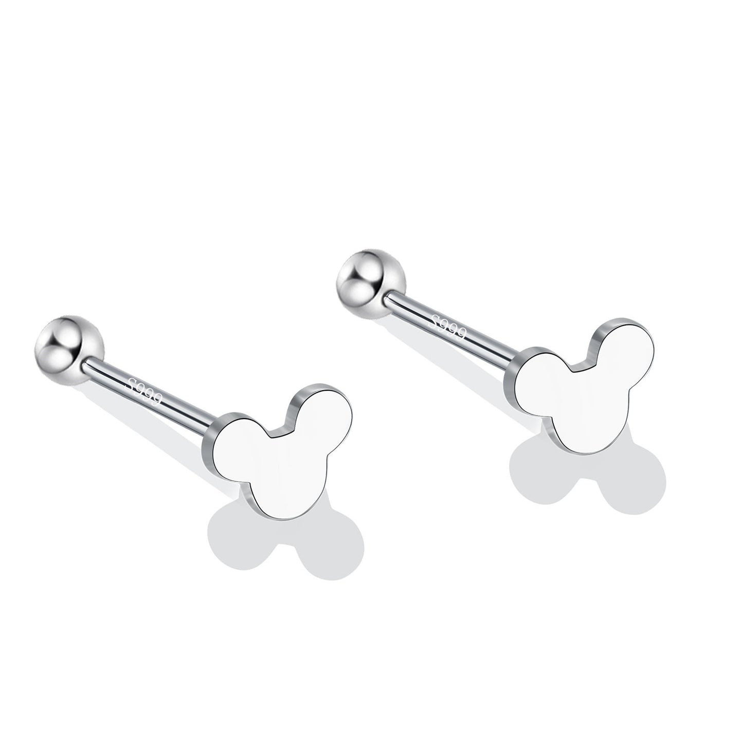 Pure Ear Korean Style Niche Screw Sleeping No Earrings