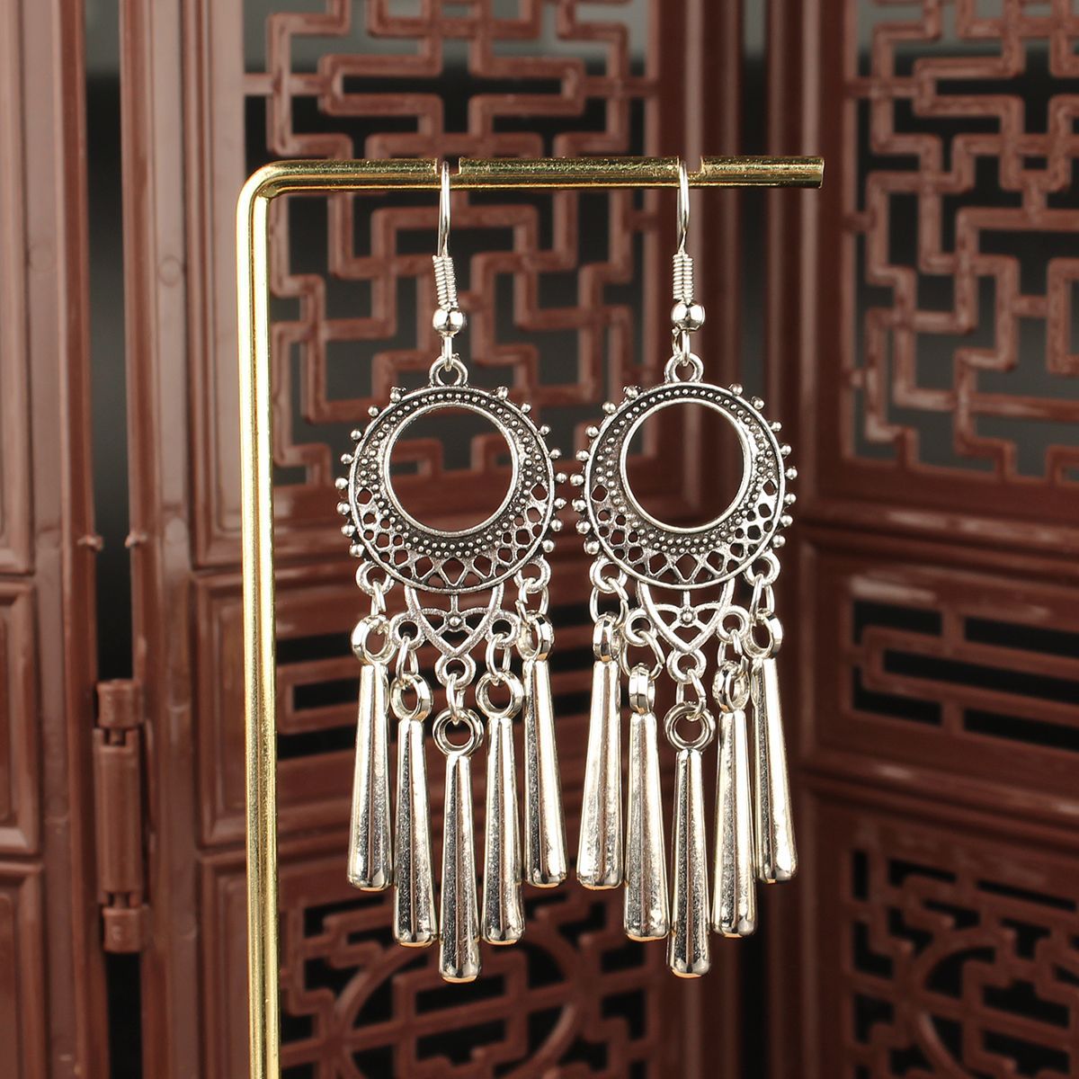 Imitation Sier Miao Tourist Attractions Bohemian Earrings