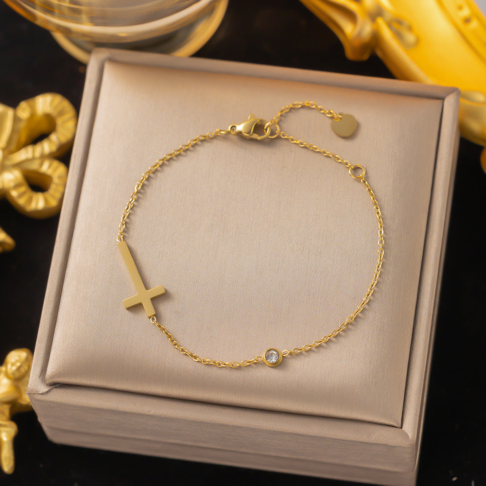 Steel No Fading Light Luxury Minority Design Sense Exquisite Necklace