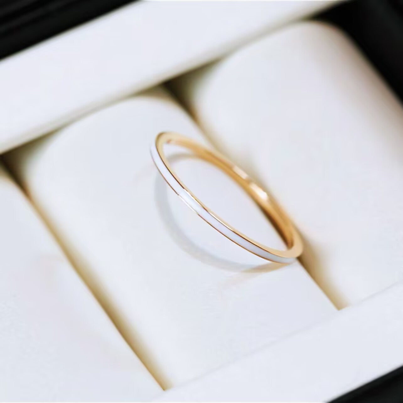 Titanium Steel Color Retaining Extremely Fine Index Finger Female Rings