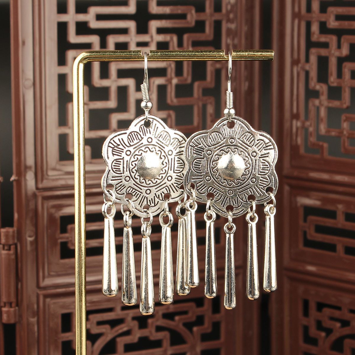 Imitation Sier Miao Tourist Attractions Bohemian Earrings