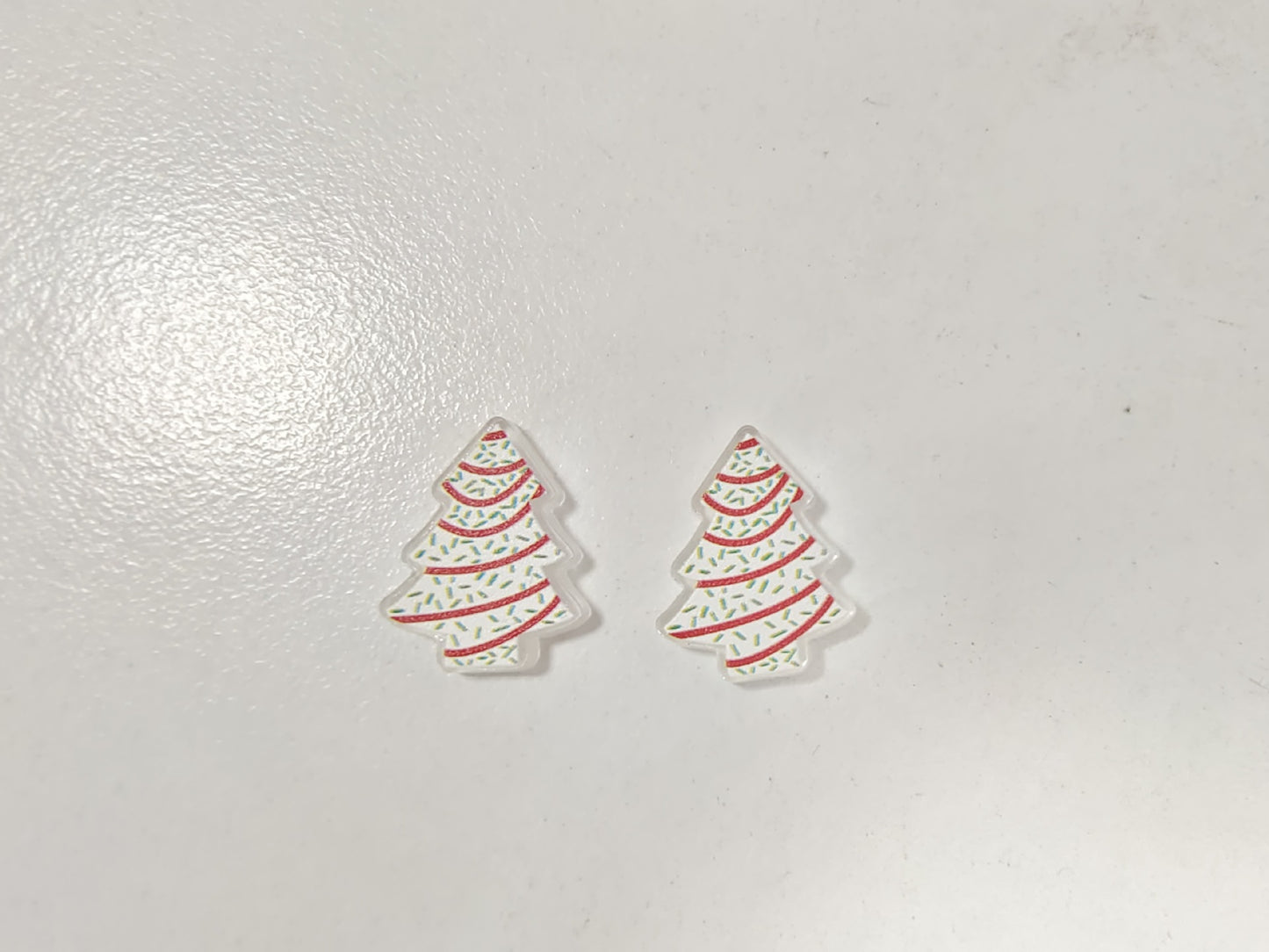Stylish Creative Winter Christmas Acrylic Tree Earrings