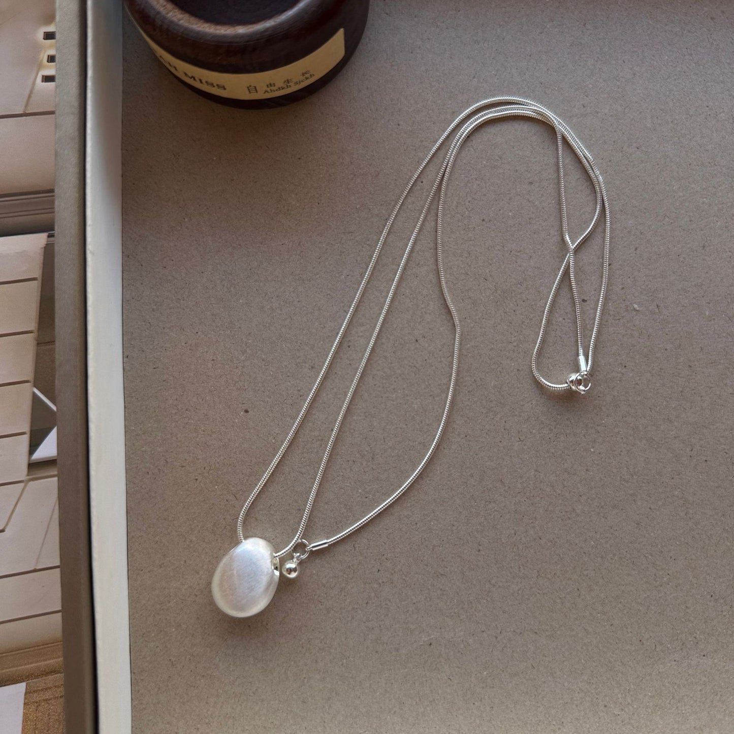 Women's Metal Cold Style Gold Sier Bean Fashionmonger Necklace