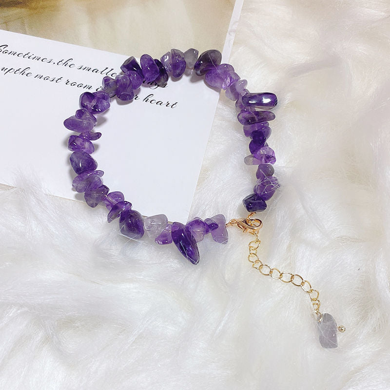 Broadcast Fresh Strawberry Quartz Amethyst Female Bracelets