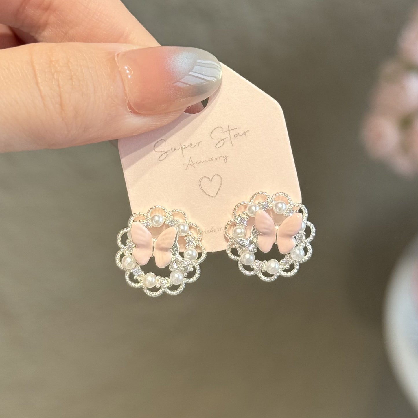 Lace With Flexible Daily Commuting Date Super Earrings