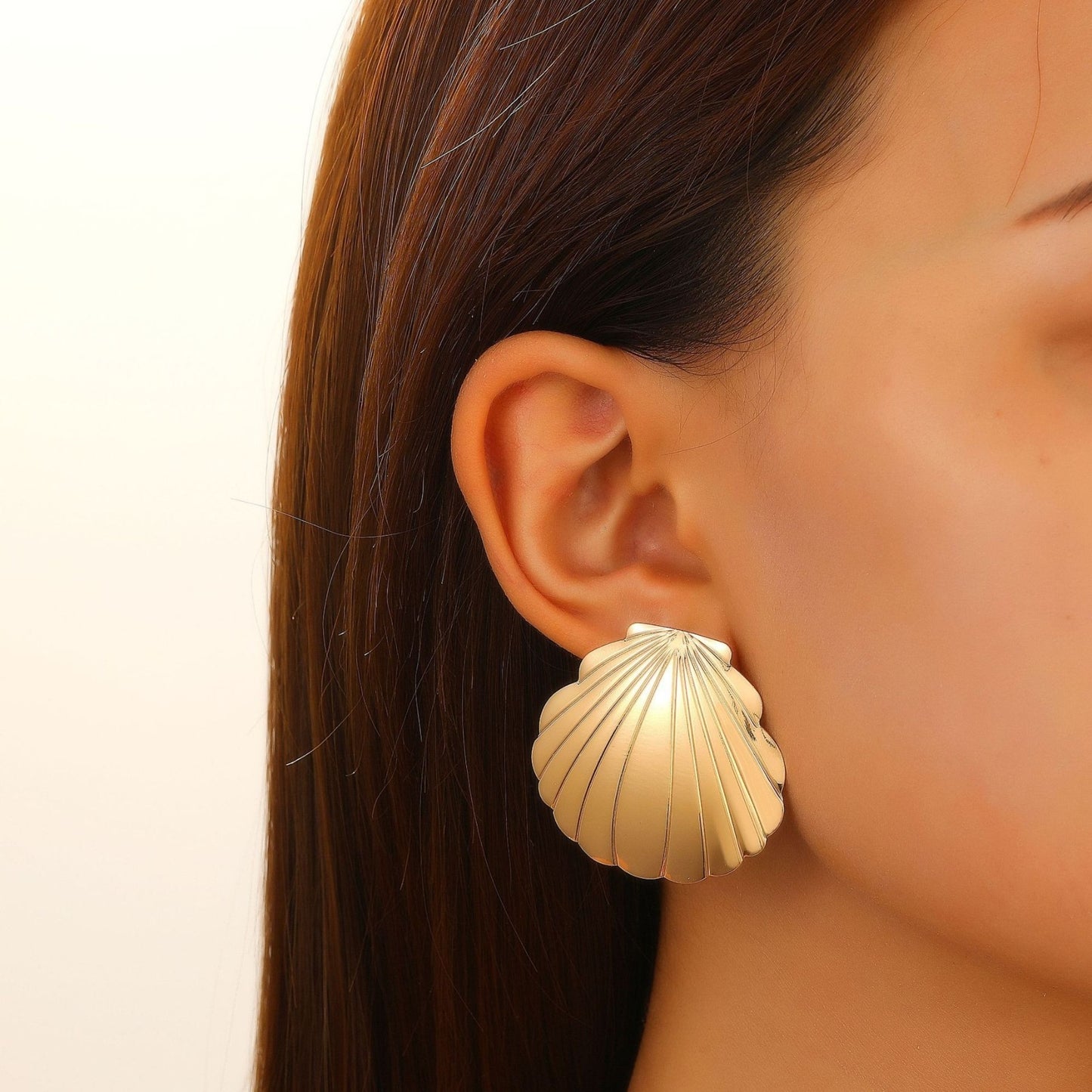 Beach Style Alloy Conch Female Retro Marine Earrings