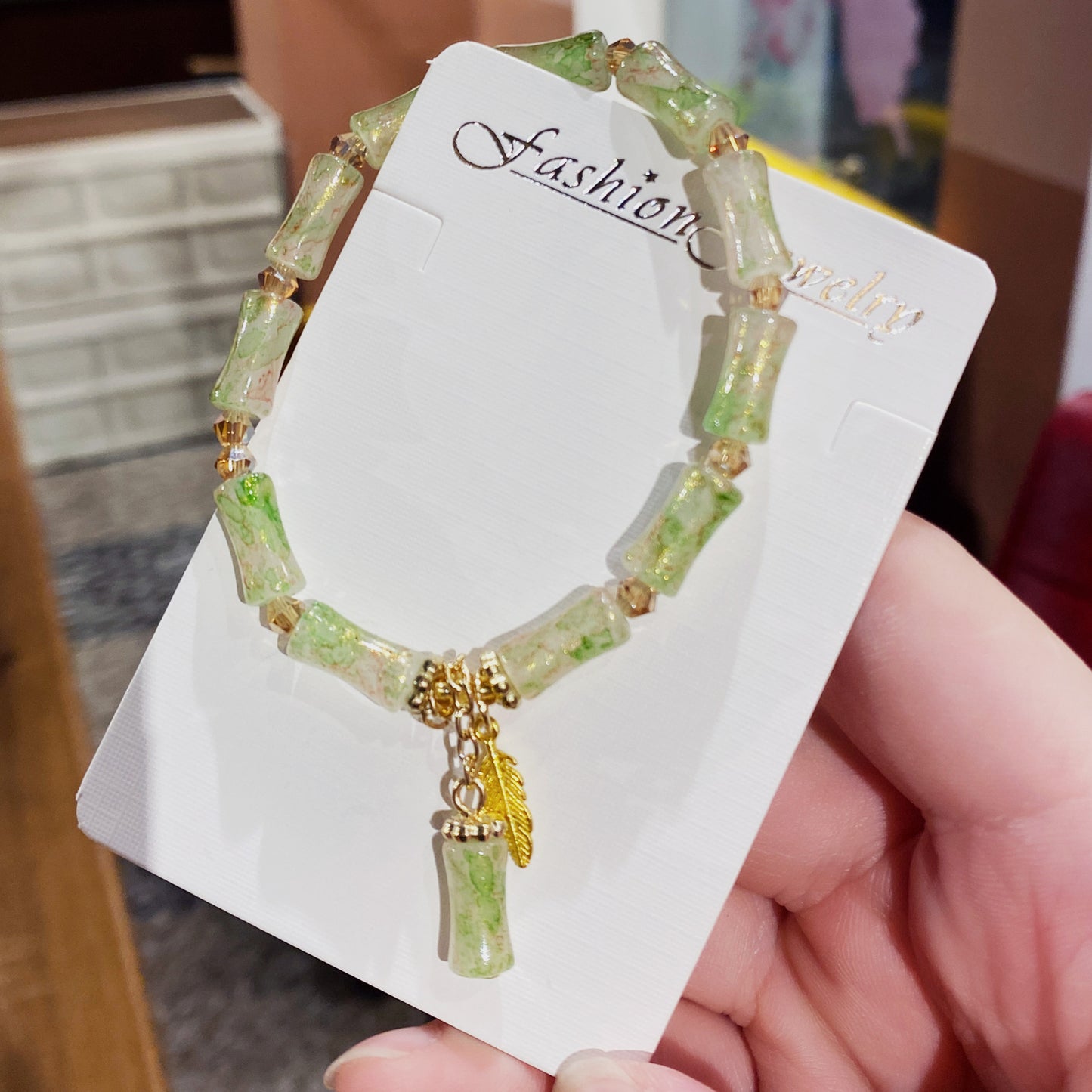 Scenic Spot Gift Box Colored Glaze Bracelets