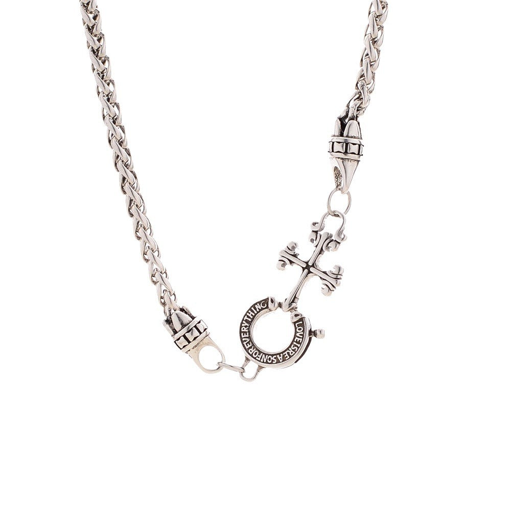Women's Cross Cuban Link Chain For Temperamental Cold Style Personality Necklaces