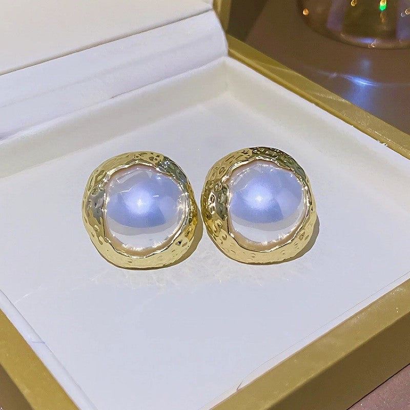 Shining Diamond Irregular Round Female Special Earrings