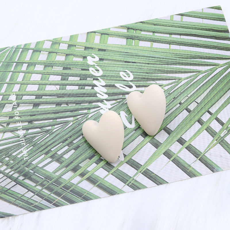 Women's Story Yellow Heart Shaped Valentine's Day Earrings