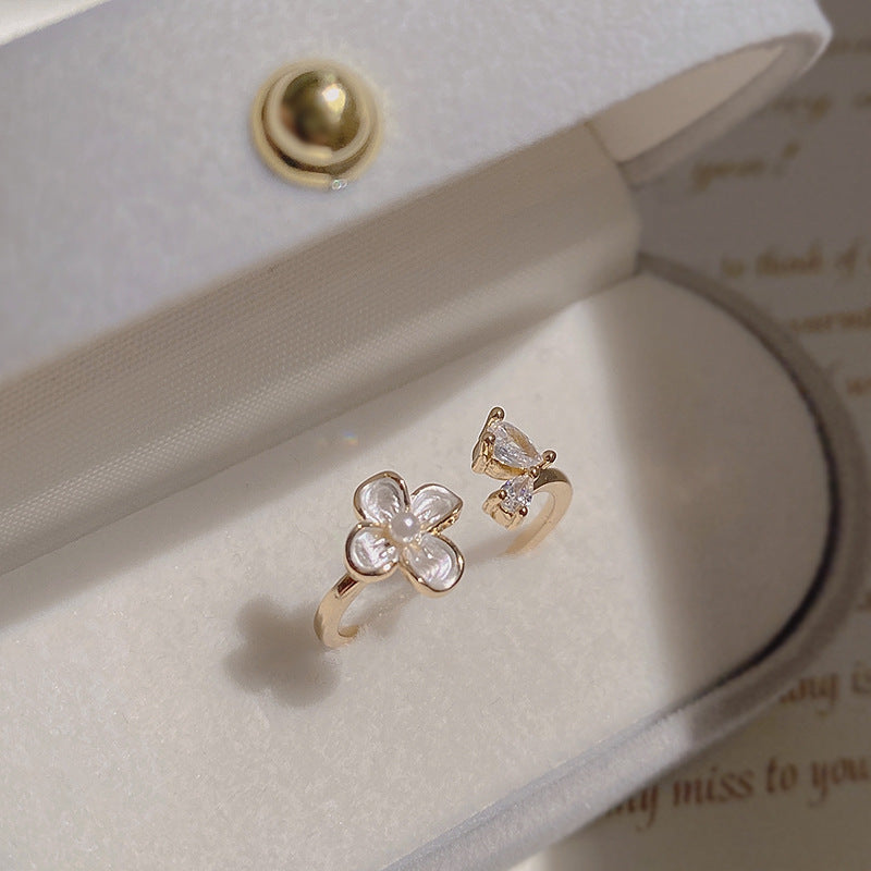 Women's Luxury High Sense Niche Couple Open Rings