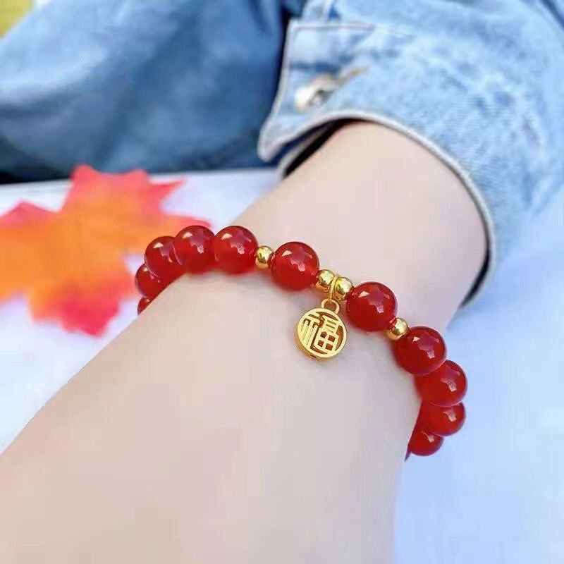 Glass Finished Exquisite Night Market Winter Bracelet