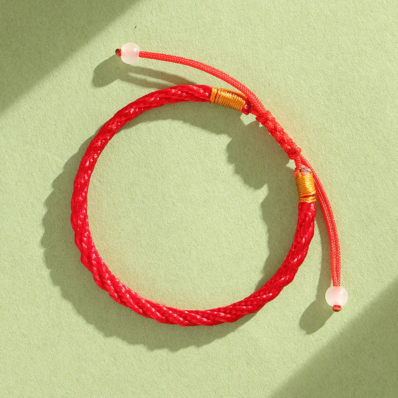 Women's & Men's Matching Red Rope Life String Of Bracelets