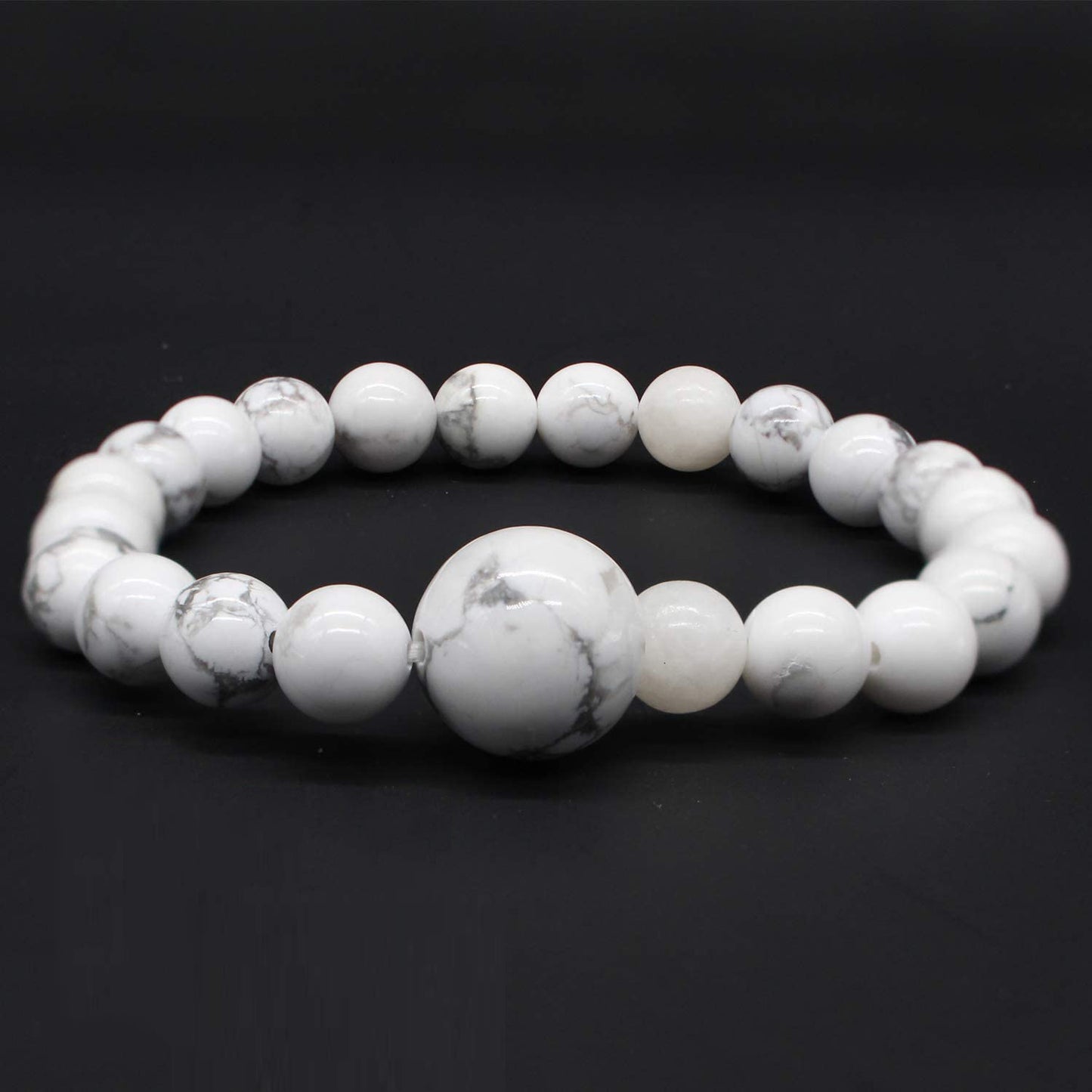 Stone White Turquoise Acupressure Healing Elastic Bracelets