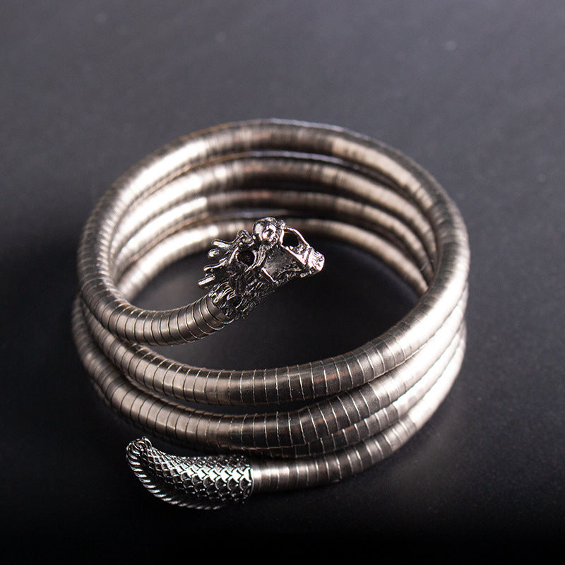 Women's Bendable Snake Adjustable Punk Shaped Gold Bracelets