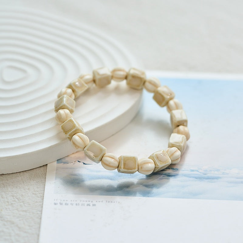 Color Artistic Ancient Style Bead String Bracelets