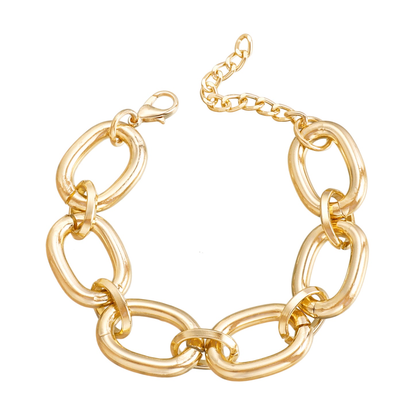 Women's Punk Exaggerated Hip Hop Thick Aluminum Chain Necklaces