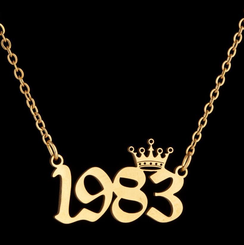 Women's Wind Lucky Digital Angel Clavicle Chain Necklaces
