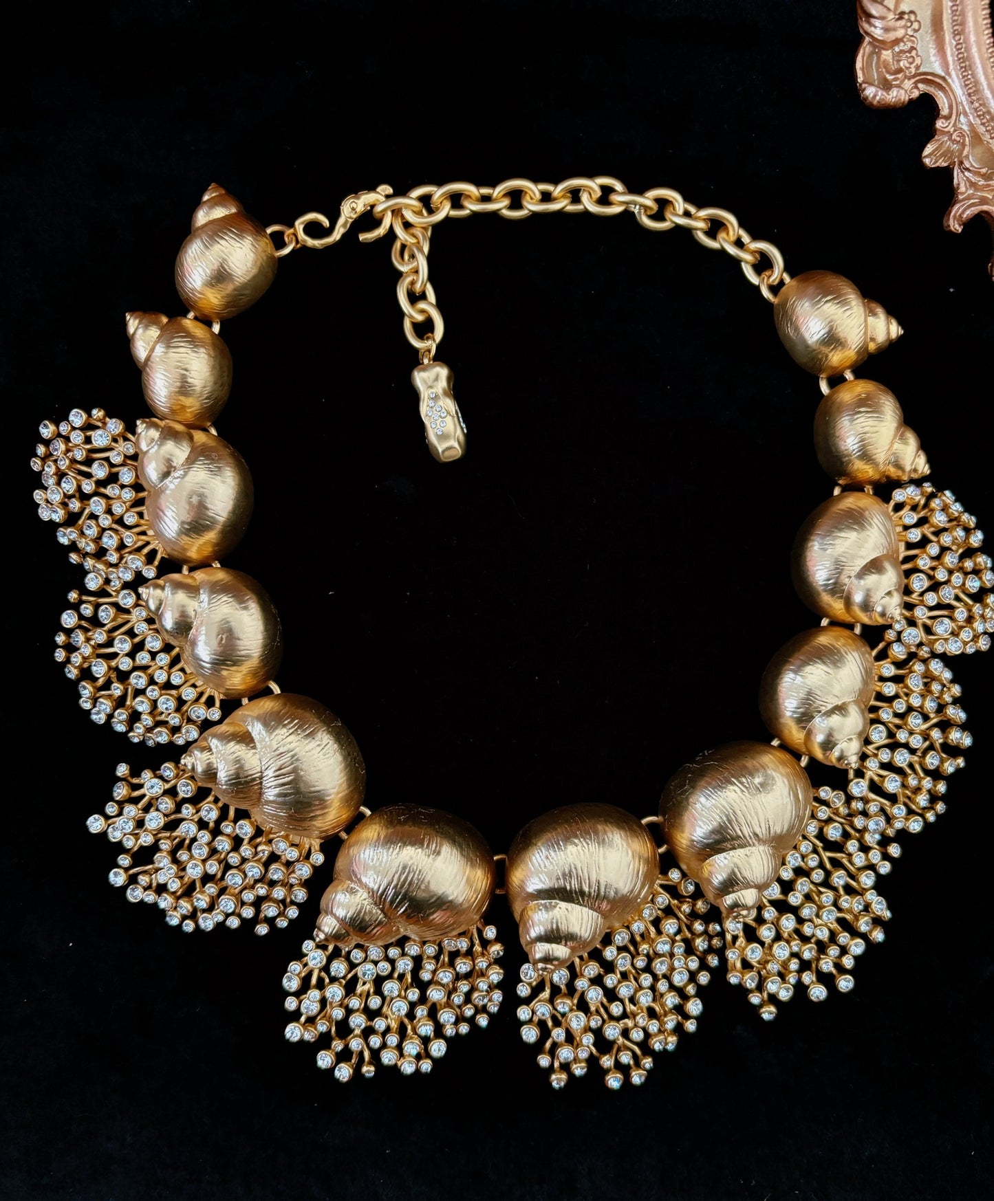 Advanced Model Style Snails Modeling Brass Necklace