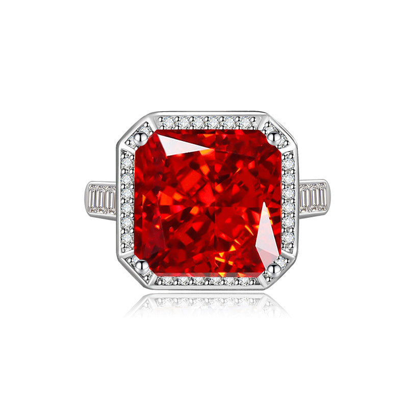 Flower Cut High Carbon Diamond Sea Rings