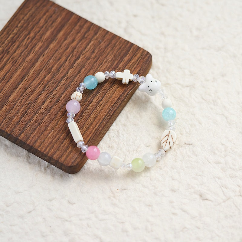 Women's & Men's Ceramic Weaving Ethnic Style Versatile High Bracelets