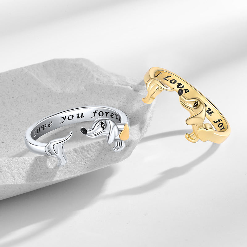 Love Pet Female Design Adjustable Opening Rings