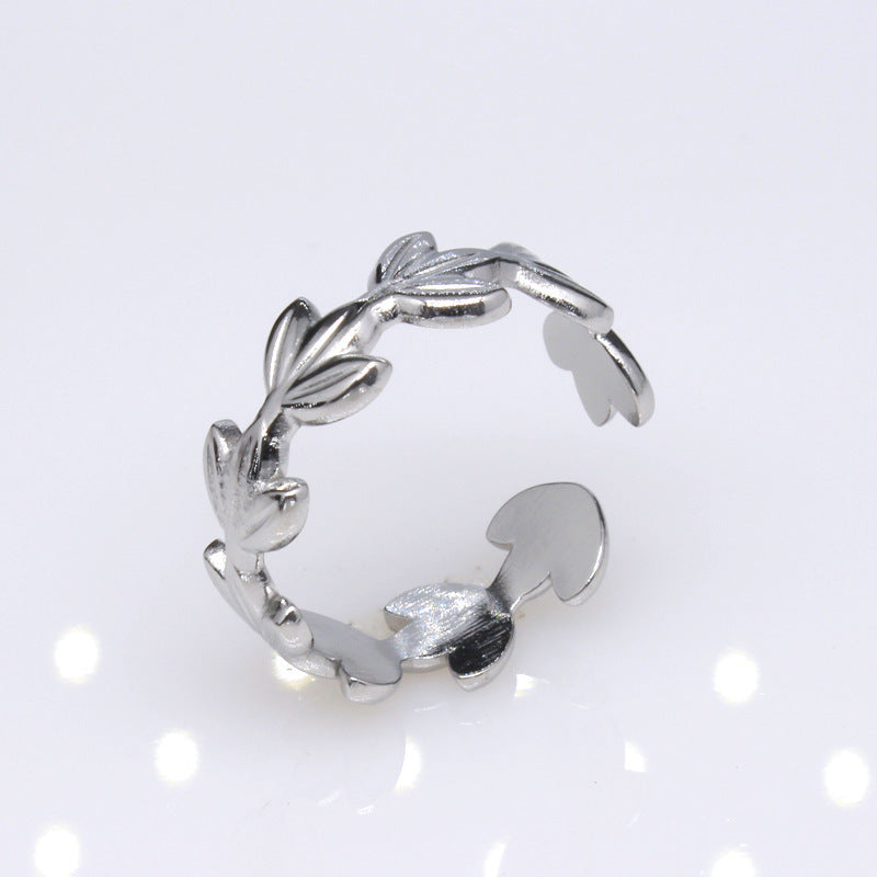 Women's & Men's Open Stainless Steel Type Adjustable Geometric Rings