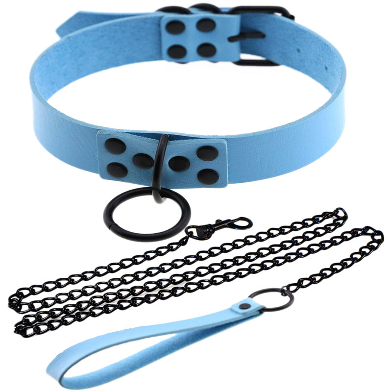 Gothic Style Leather Neckband Personality Fashion Necklaces