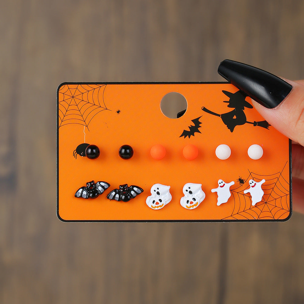 Halloween Horror Atmosphere Holiday Spider Pairs Rings