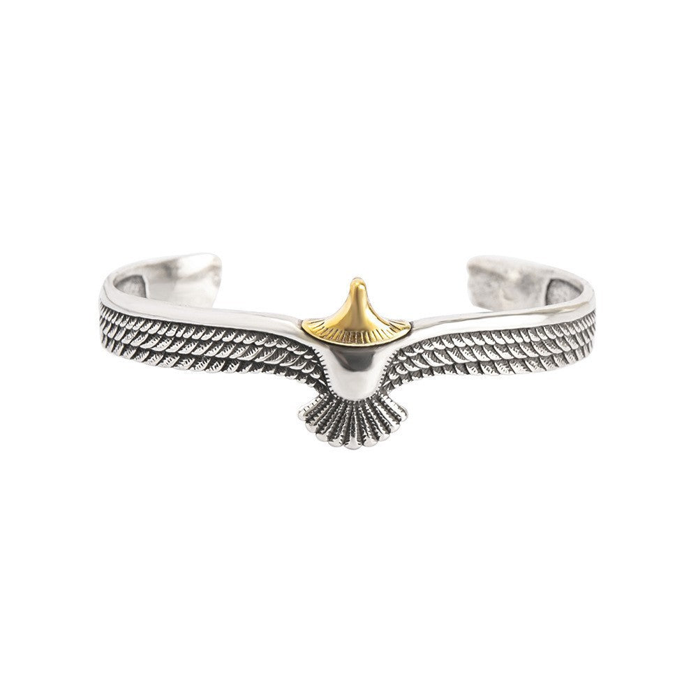 Men's Vintage Thai Sier Woven Twisted Open-ended Bracelets