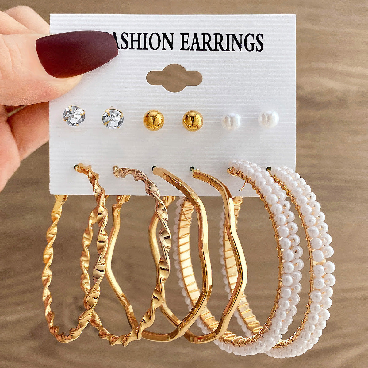 Clearance Swing Vintage Pearl High-grade Ear Female Earrings