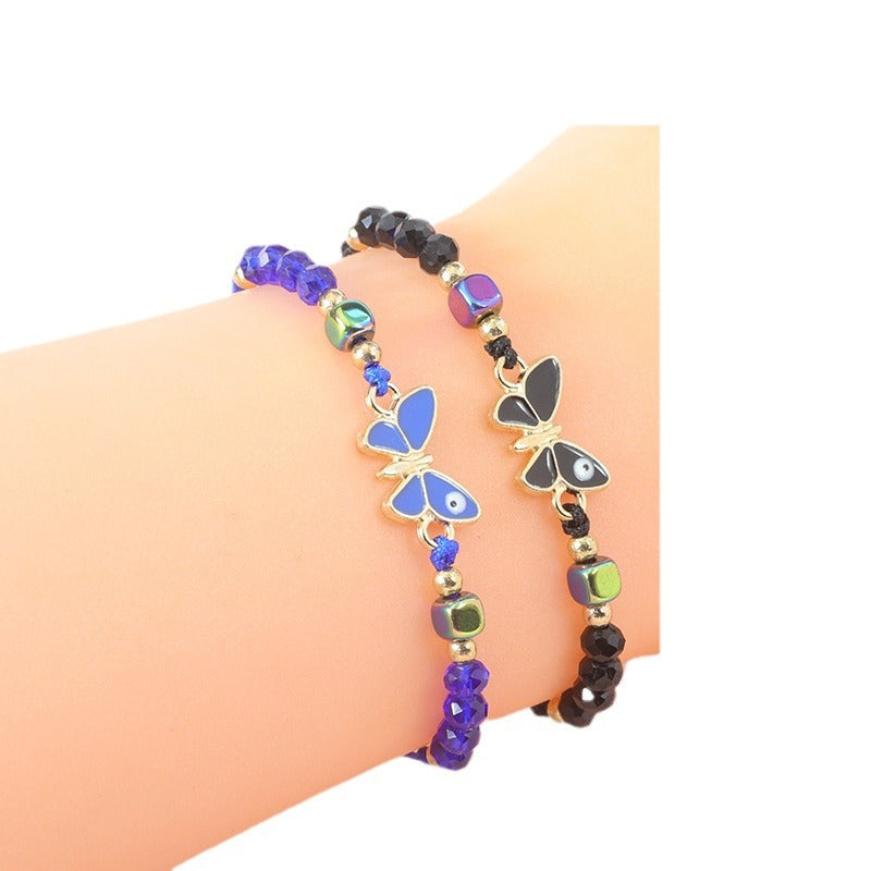 Bohemian Style Butterfly Versatile Crystal Refreshing Bracelets