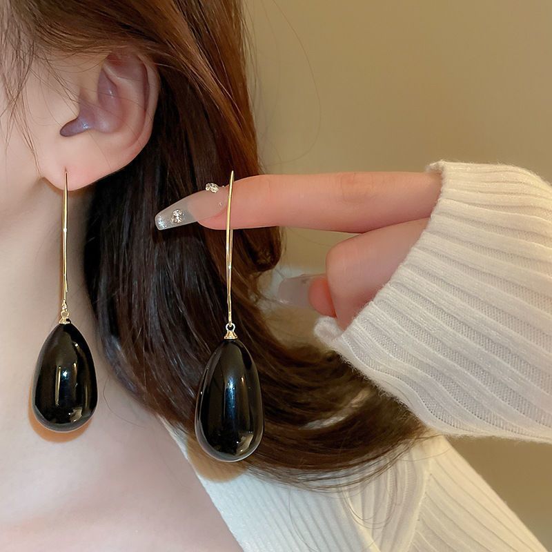 Needle Transparent Resin Geometric Simple High Earrings