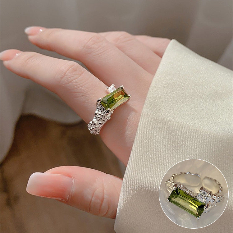 Korean Style First Line Winding Twist Open-end Temperament Rings