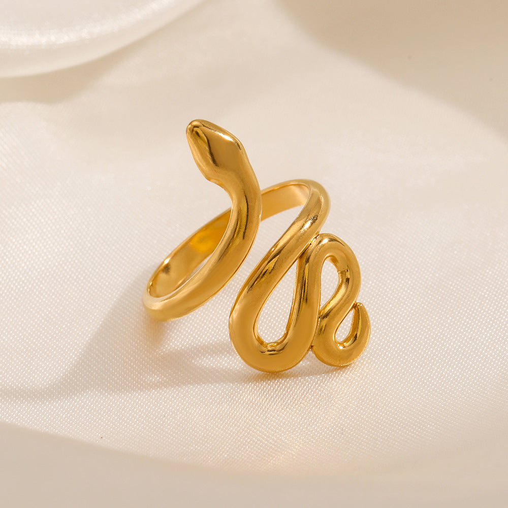 Women's & Men's Steel Snake Punk Hip Hop Style Rings