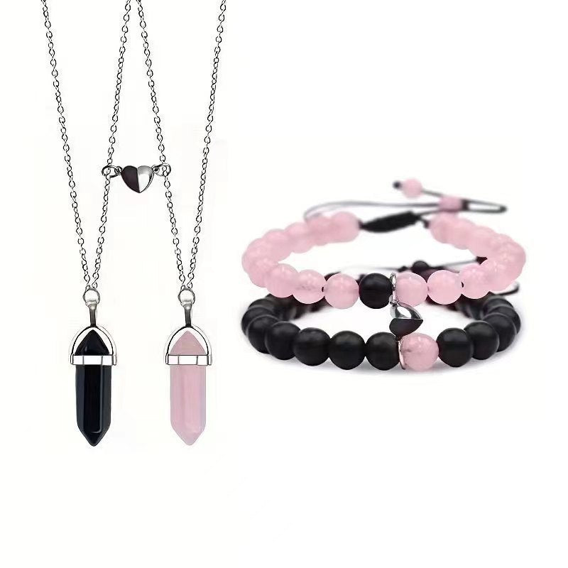 Variety Of Pink Jade White Turquoise Bracelets