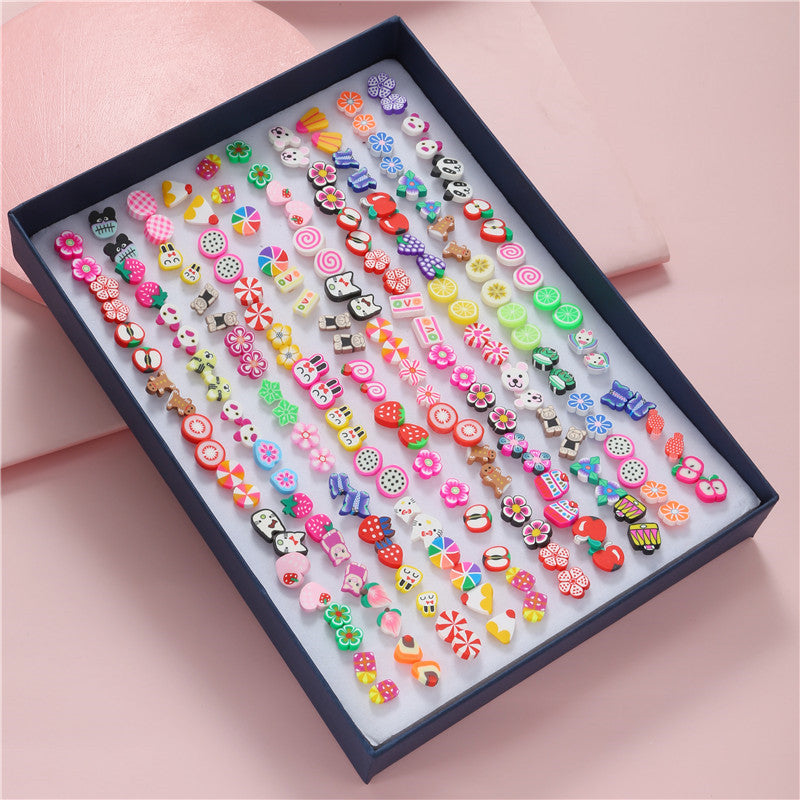 Korean Style Plastic Pair Boxed Collection Dripping Rings