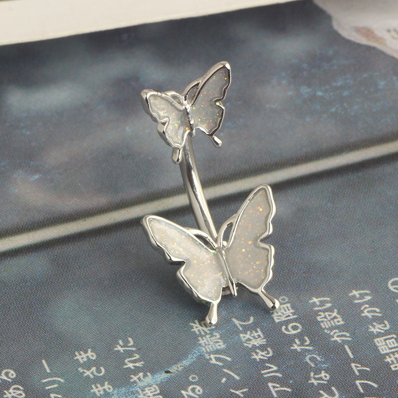Stainless Steel Glaze Flowers Butterfly Bee Earrings
